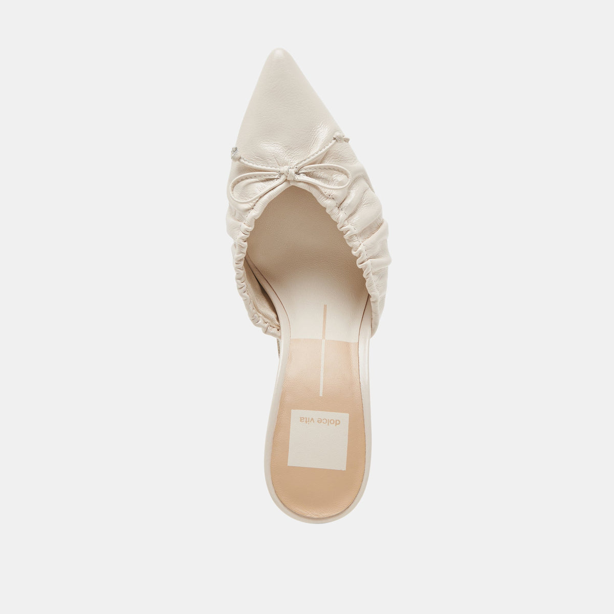 KAIRI HEELS IVORY CRINKLE PATENT | Dolce Vita
