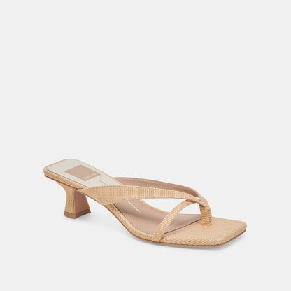 Brevel Natural Raffia Heels | Dolce Vita