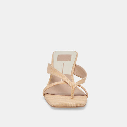 Brevel Natural Raffia Heels | Dolce Vita