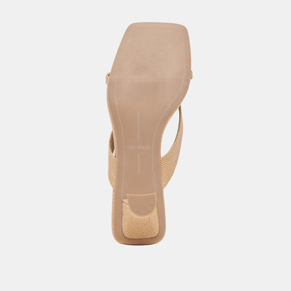 Brevel Natural Raffia Heels | Dolce Vita