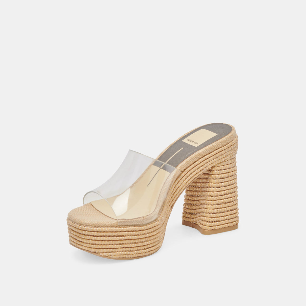 LICHIA HEELS NATURAL VINYL | Dolce Vita