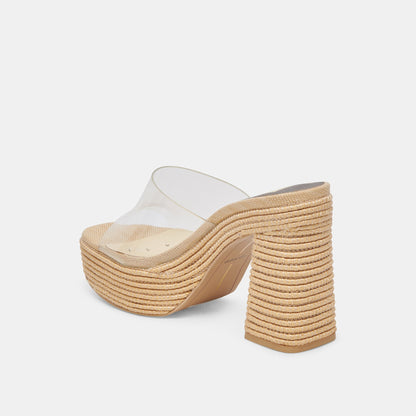 LICHIA HEELS NATURAL VINYL | Dolce Vita