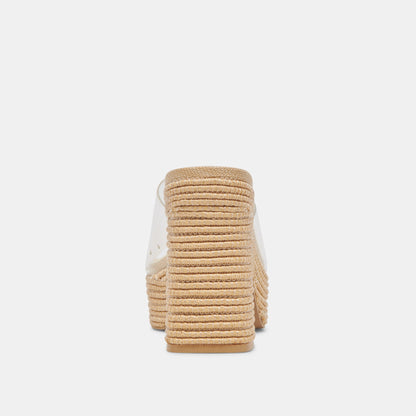 LICHIA HEELS NATURAL VINYL | Dolce Vita