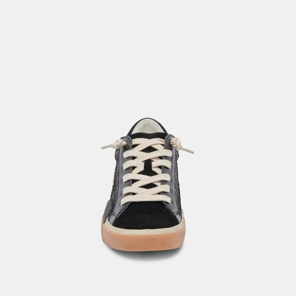 Zina Sneakers Onyx Embossed Leather | Dolce Vita