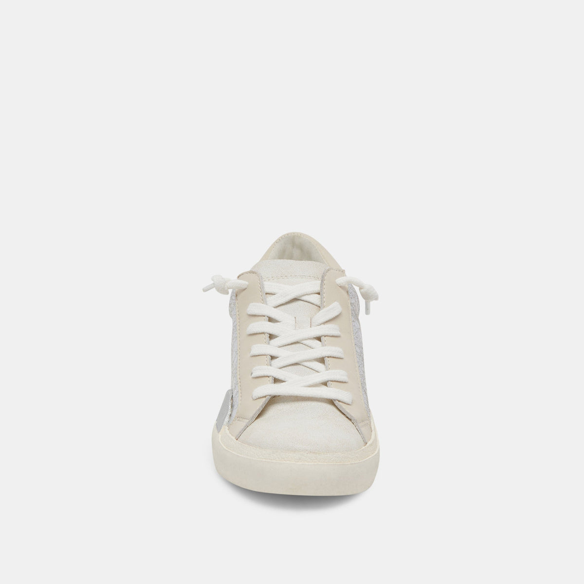 Zina Sneakers Chrome Distressed Leather | Dolce Vita