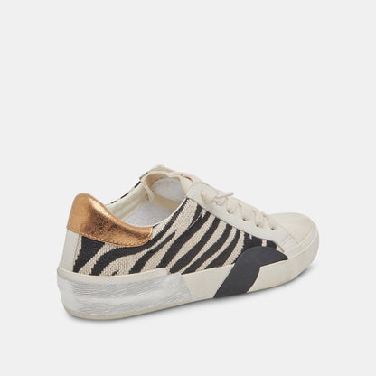 ZINA SNEAKERS ZEBRA FABRIC | Dolce Vita