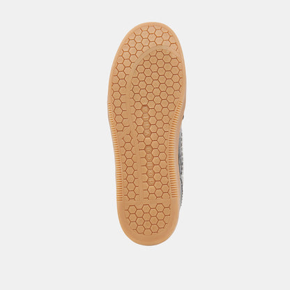 NOTICE STITCH SNEAKERS NOIR CROCO EMBOSSED LEATHER | Dolce Vita