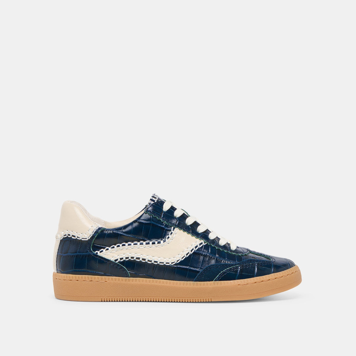 NOTICE STITCH SNEAKERS INK CROCO EMBOSSED LEATHER | Dolce Vita