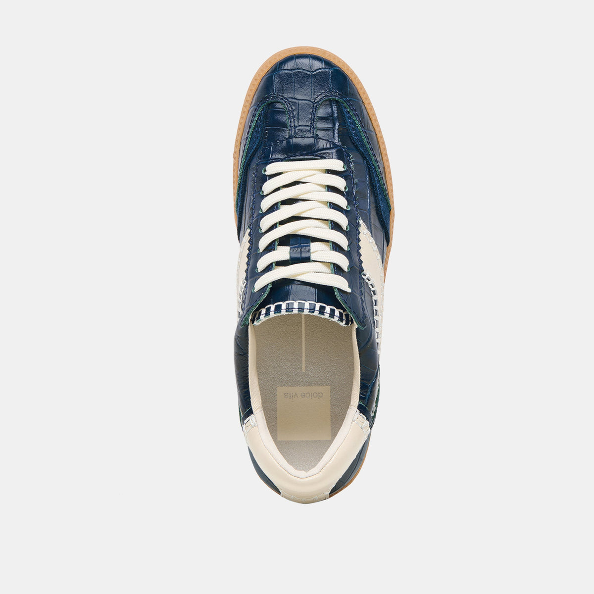 NOTICE STITCH SNEAKERS INK CROCO EMBOSSED LEATHER | Dolce Vita