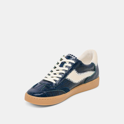 NOTICE STITCH SNEAKERS INK CROCO EMBOSSED LEATHER | Dolce Vita