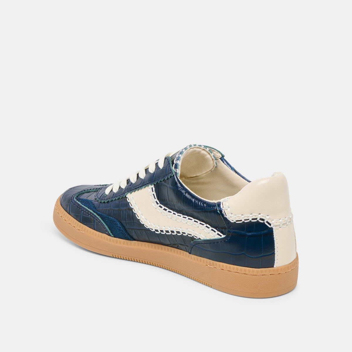 NOTICE STITCH SNEAKERS INK CROCO EMBOSSED LEATHER | Dolce Vita