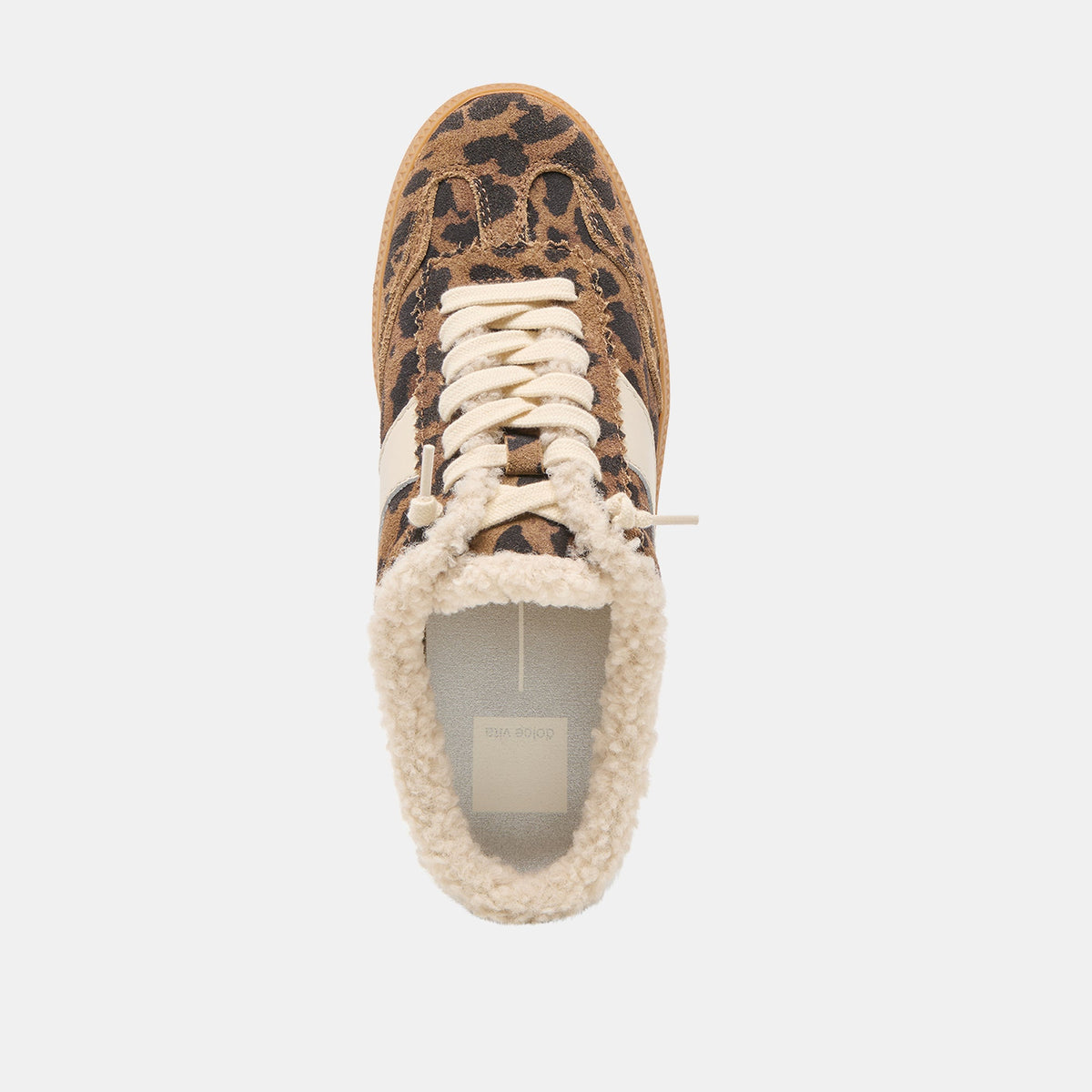 Notice Slide Plush Brown Leopard Printed Suede Sneakers | Dolce Vita