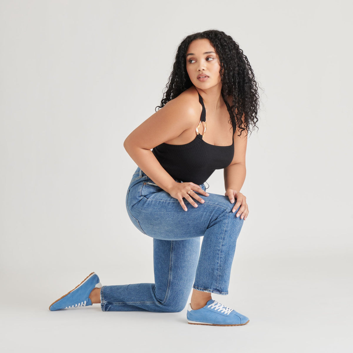 SERINA SNEAKERS BLUE SUEDE | Dolce Vita