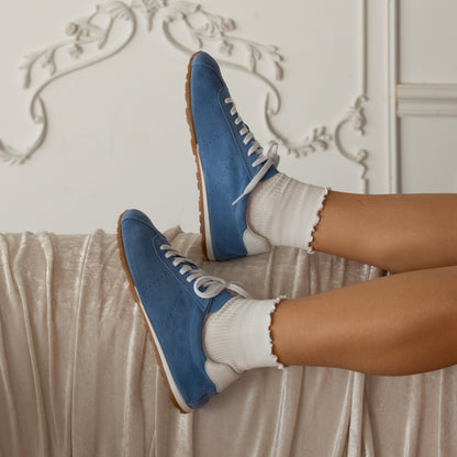 SERINA SNEAKERS BLUE SUEDE | Dolce Vita