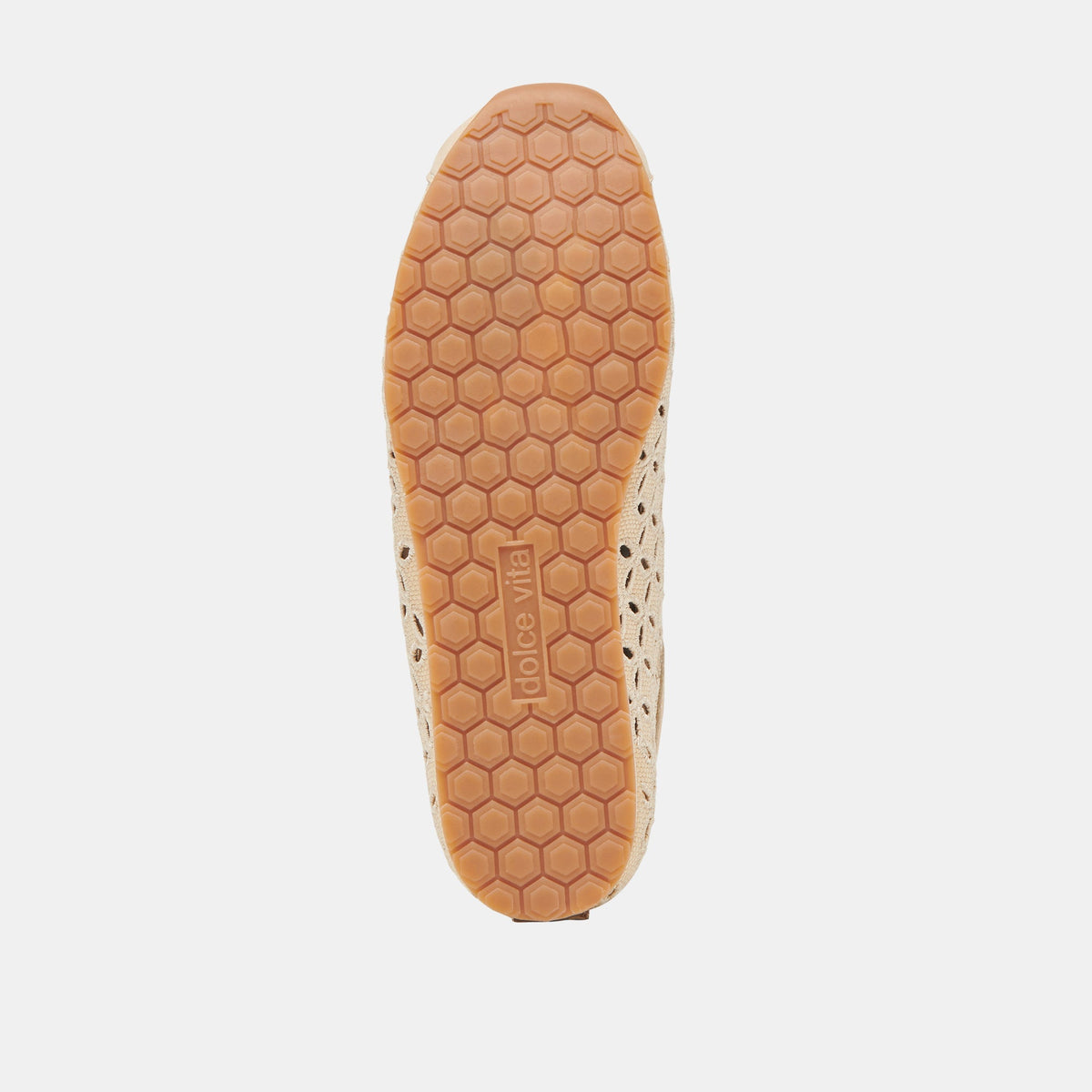 DANIE EYELET PERF SNEAKERS LT NATURAL RAFFIA | Dolce Vita