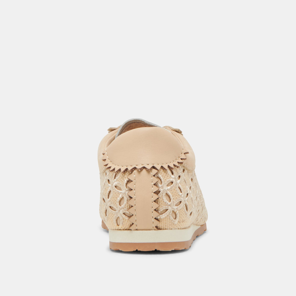 DANIE EYELET PERF SNEAKERS LT NATURAL RAFFIA | Dolce Vita