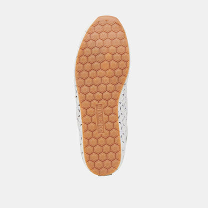 DANIE EYELET PERF SNEAKERS TRUE WHITE LEATHER | Dolce Vita