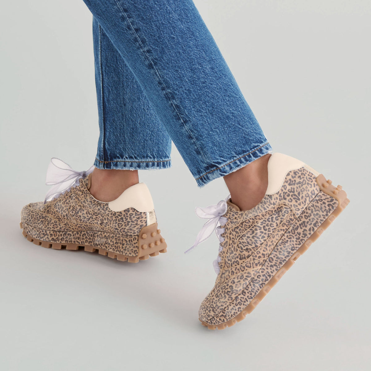 Tricia Tan Leopard Printed Suede Sneakers | Dolce Vita