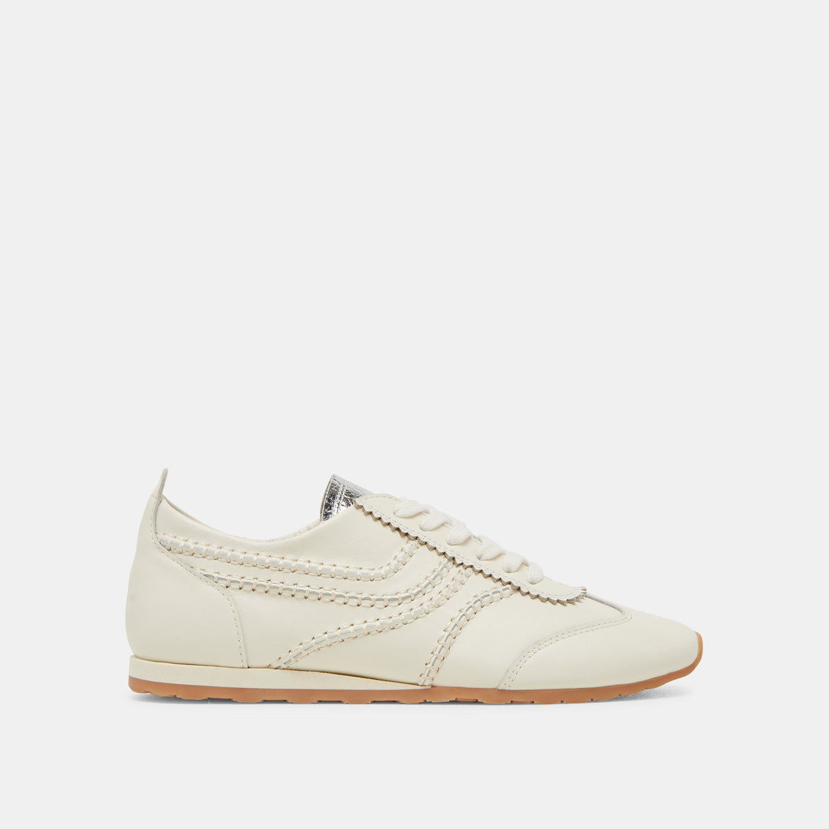 DELANY SNEAKERS OFF WHITE LEATHER | Dolce Vita