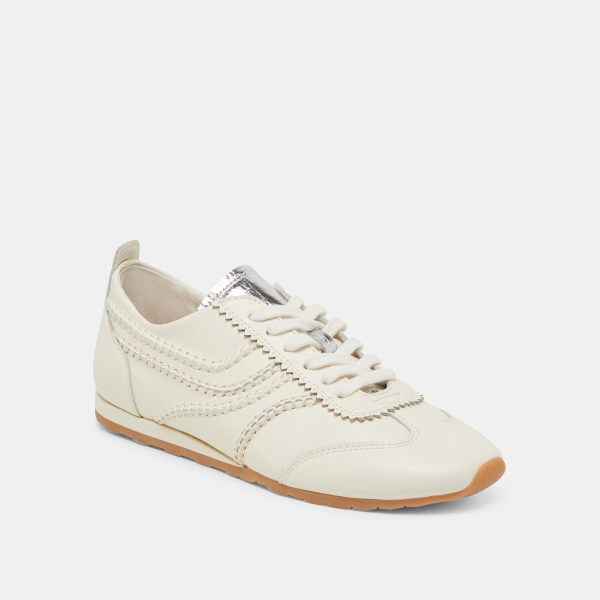 DELANY SNEAKERS OFF WHITE LEATHER | Dolce Vita