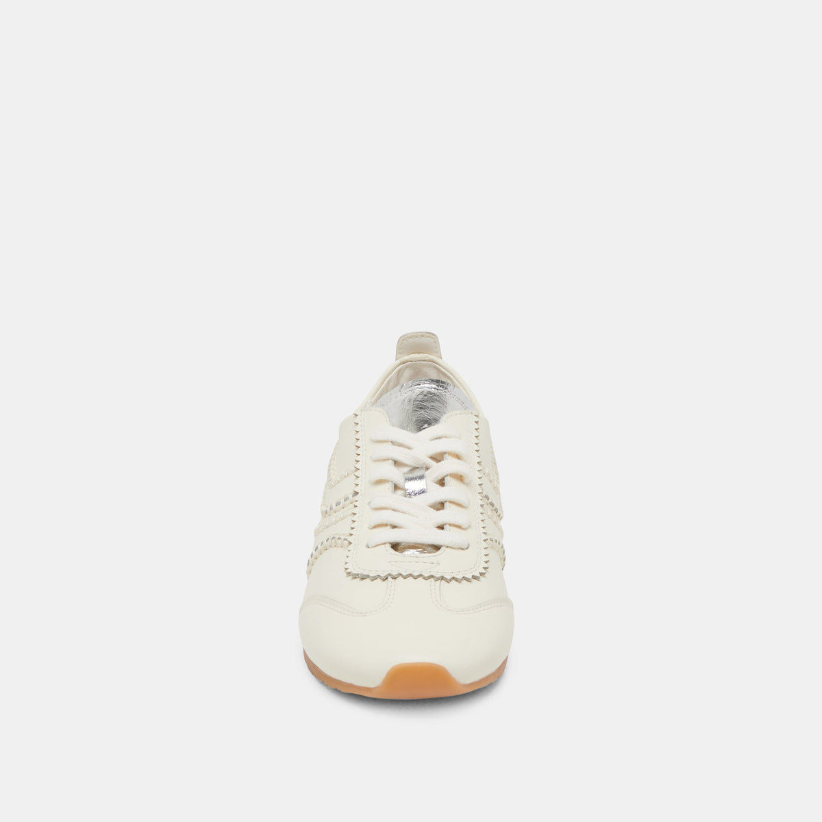 DELANY SNEAKERS OFF WHITE LEATHER | Dolce Vita