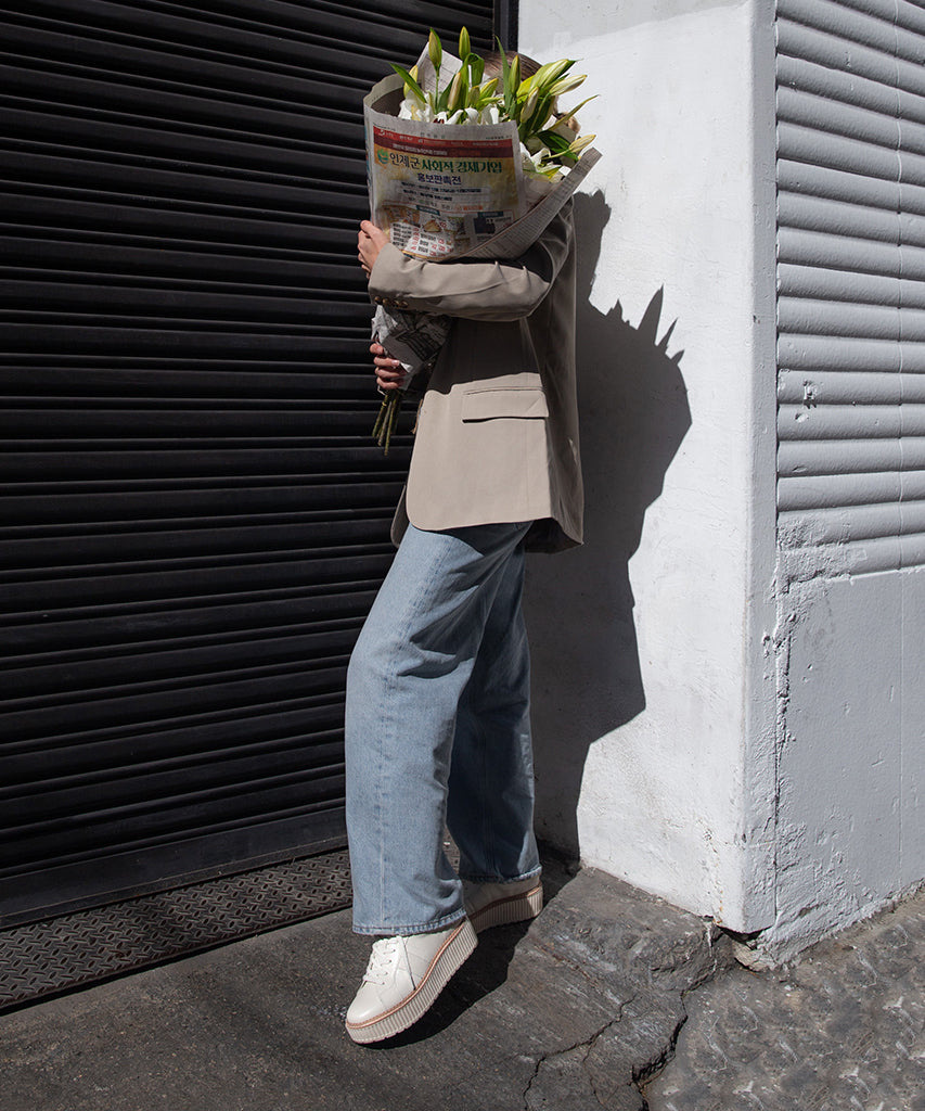 TIGER SNEAKERS WHITE LEATHER | Dolce Vita