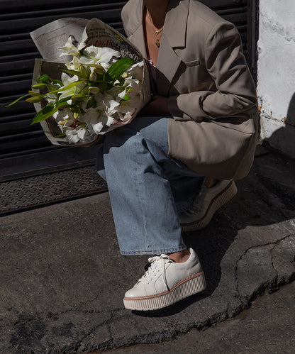 TIGER SNEAKERS WHITE LEATHER | Dolce Vita