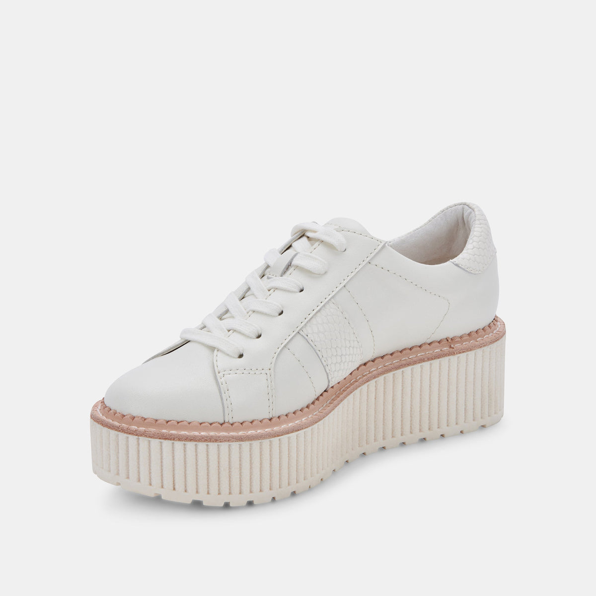 TIGER SNEAKERS WHITE LEATHER | Dolce Vita