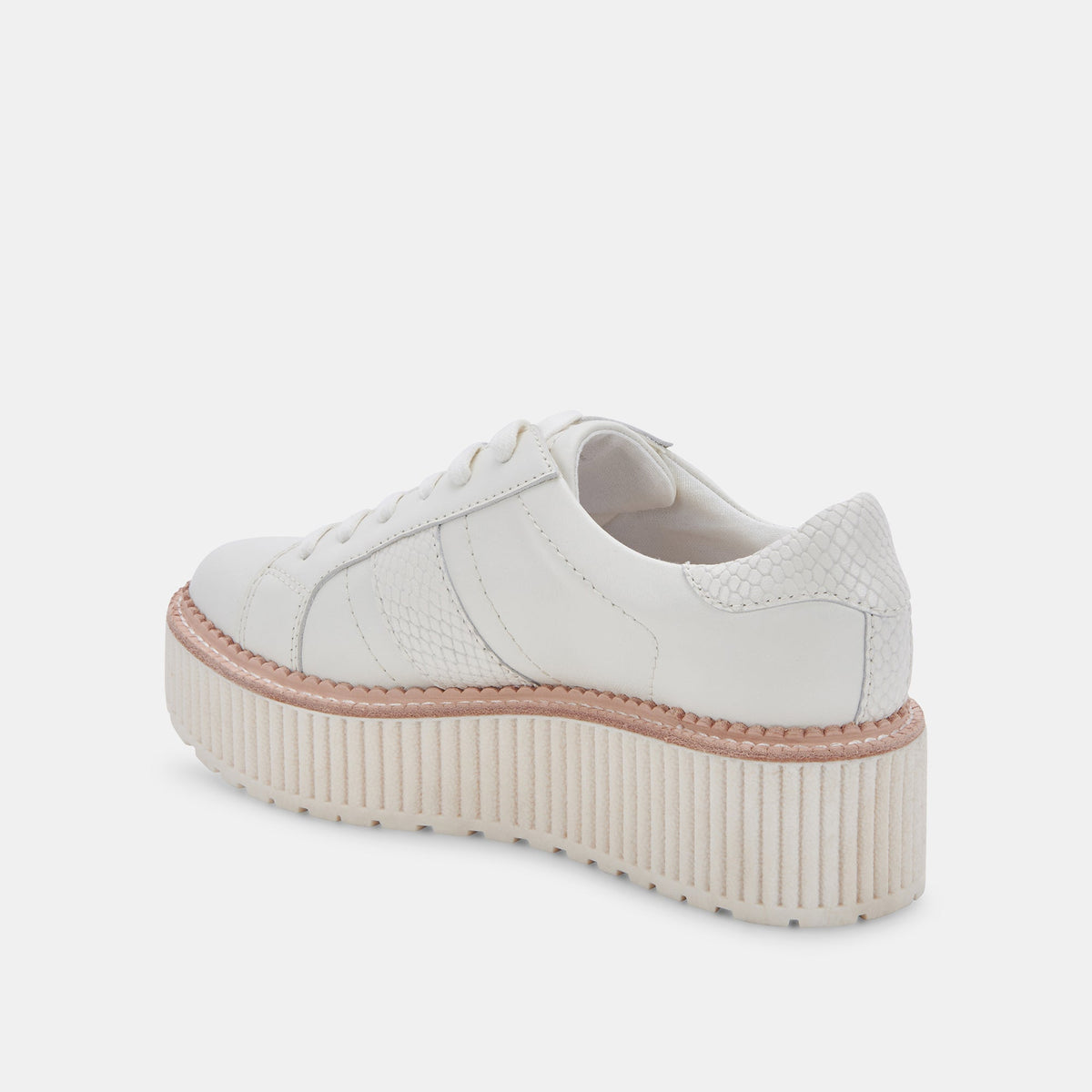 TIGER SNEAKERS WHITE LEATHER | Dolce Vita