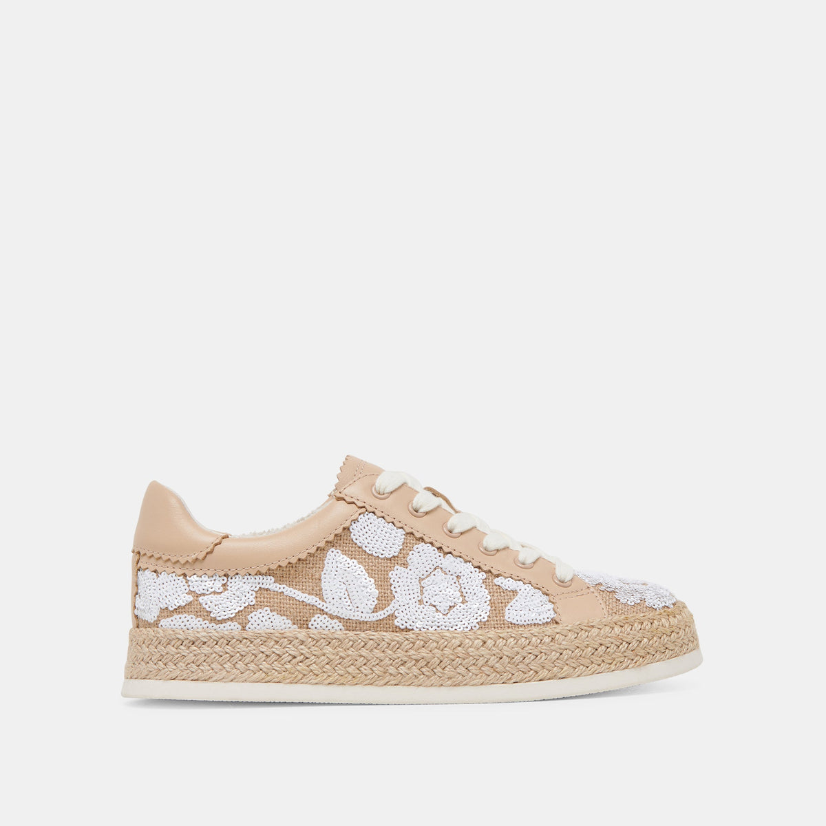 AZALIA SNEAKERS NATURAL MULTI FLORAL SEQUIN | Dolce Vita