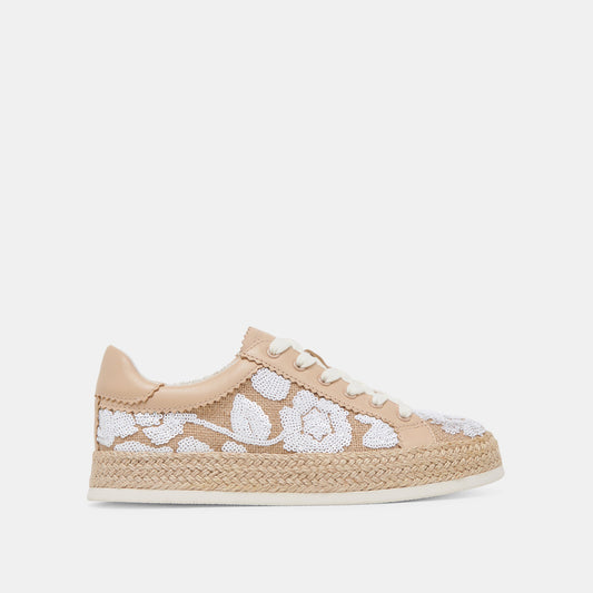AZALIA SNEAKERS NATURAL MULTI FLORAL SEQUIN | Dolce Vita