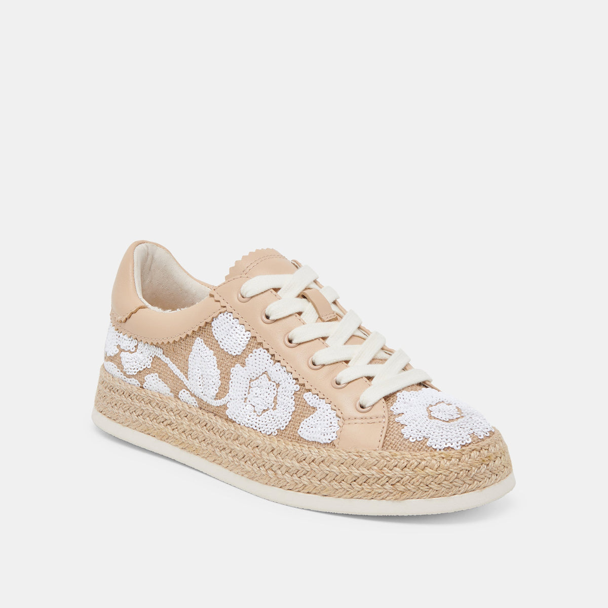AZALIA SNEAKERS NATURAL MULTI FLORAL SEQUIN | Dolce Vita