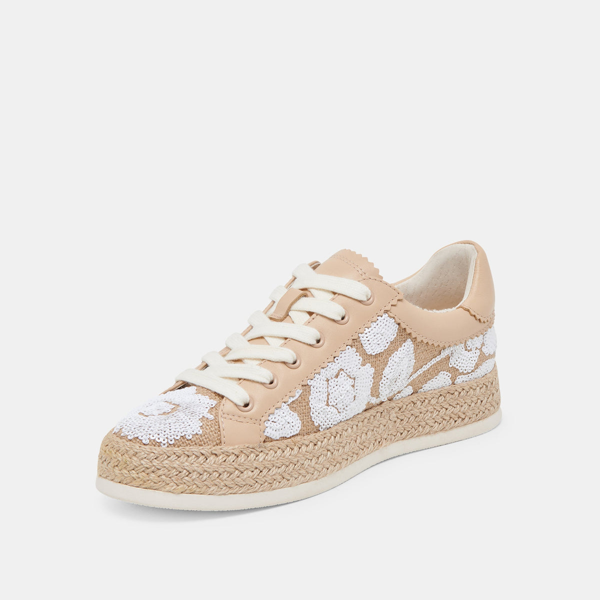 AZALIA SNEAKERS NATURAL MULTI FLORAL SEQUIN | Dolce Vita