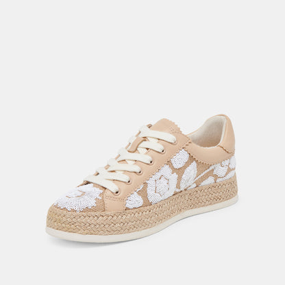 AZALIA SNEAKERS NATURAL MULTI FLORAL SEQUIN | Dolce Vita