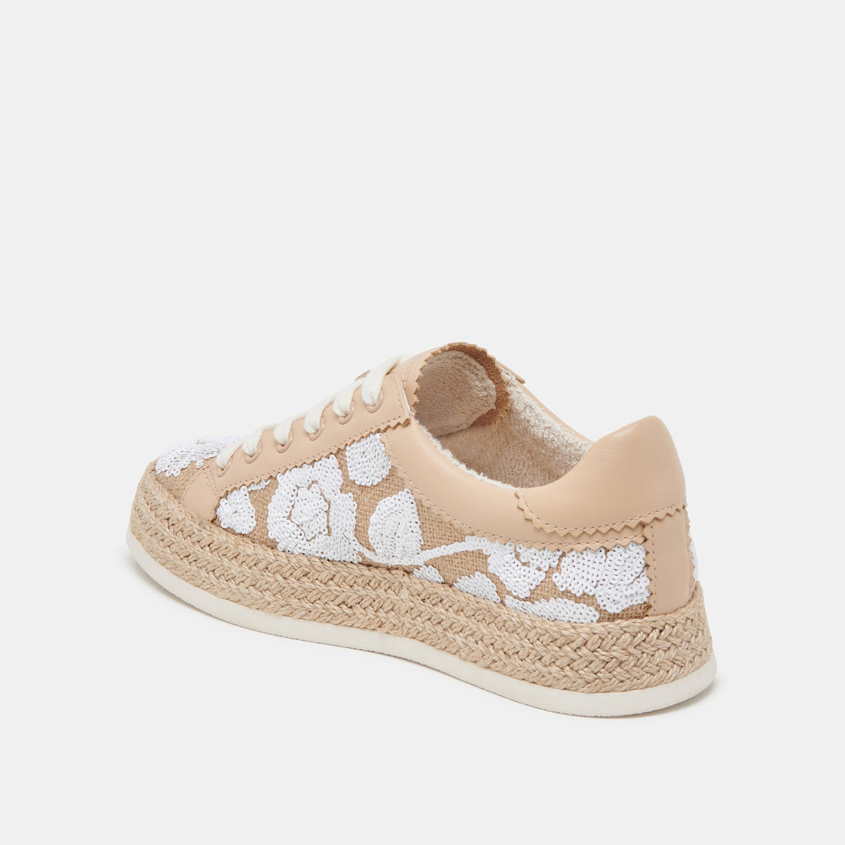 AZALIA SNEAKERS NATURAL MULTI FLORAL SEQUIN | Dolce Vita
