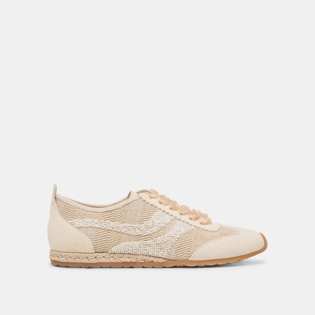 DREAM BEAD SNEAKERS NATURAL MULTI BURLAP | Dolce Vita