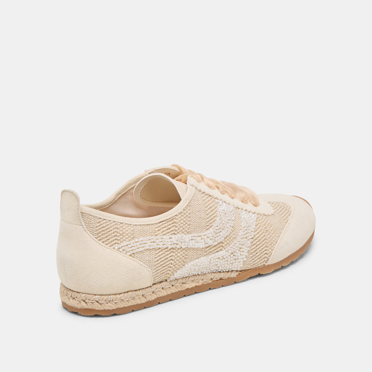 DREAM BEAD SNEAKERS NATURAL MULTI BURLAP | Dolce Vita
