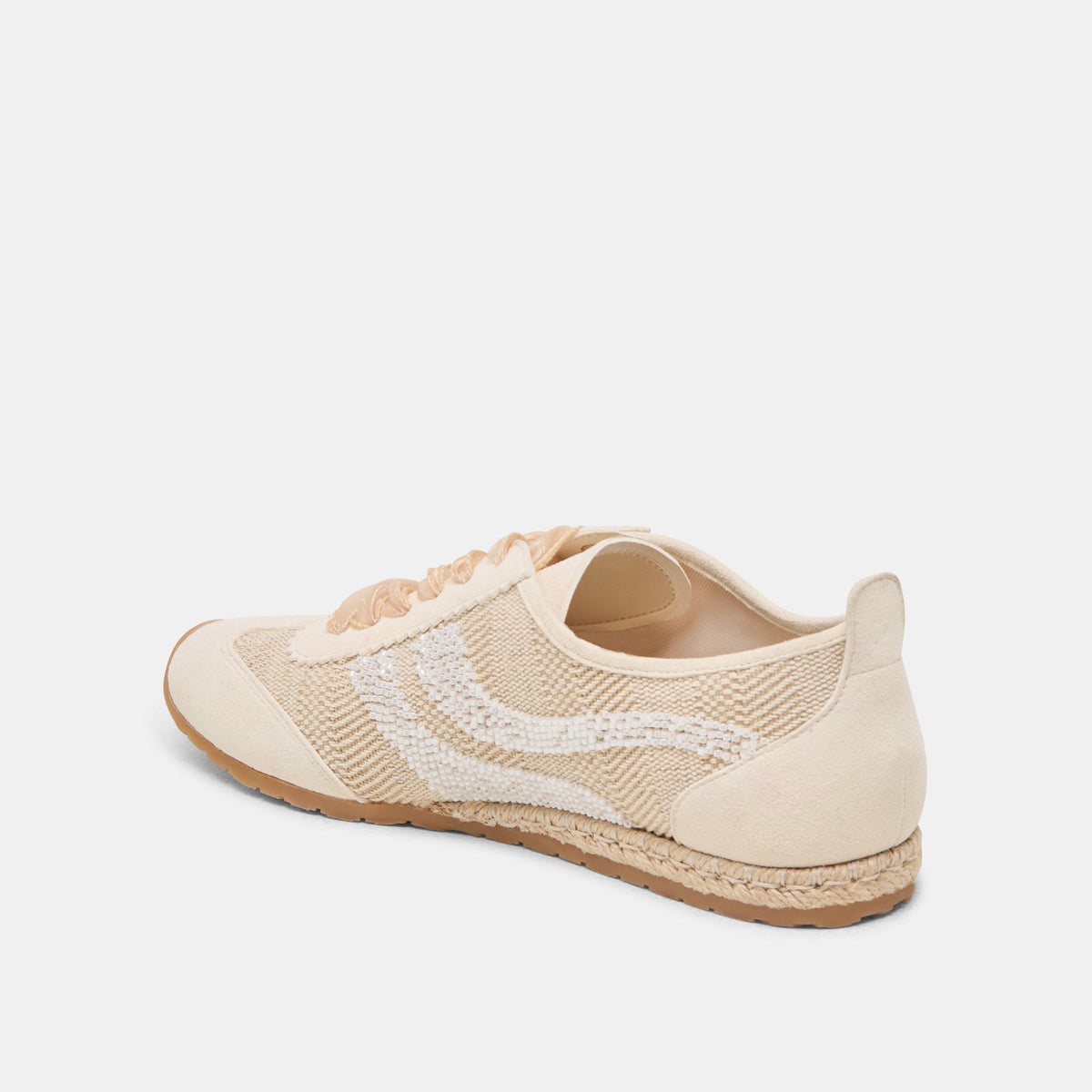 DREAM BEAD SNEAKERS NATURAL MULTI BURLAP | Dolce Vita