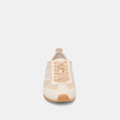 DREAM BEAD SNEAKERS NATURAL MULTI BURLAP | Dolce Vita