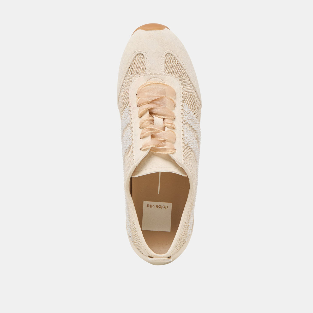DREAM BEAD SNEAKERS NATURAL MULTI BURLAP | Dolce Vita