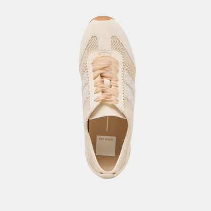 DREAM BEAD SNEAKERS NATURAL MULTI BURLAP | Dolce Vita