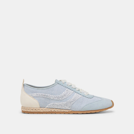 DREAM BEAD SNEAKERS BLUE MULTI BURLAP | Dolce Vita