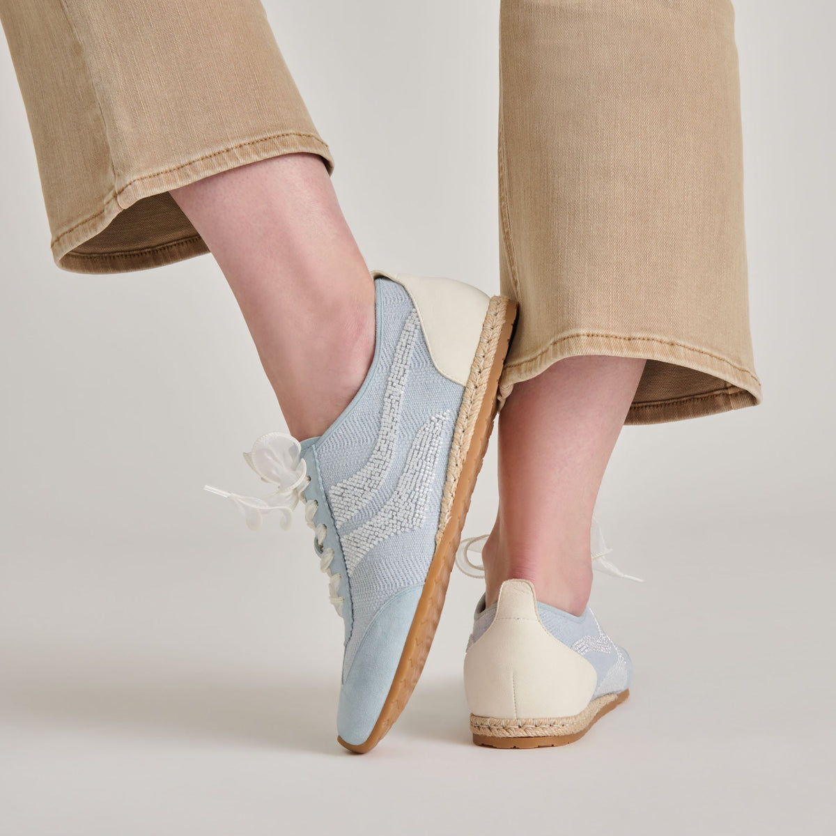 DREAM BEAD SNEAKERS BLUE MULTI BURLAP | Dolce Vita