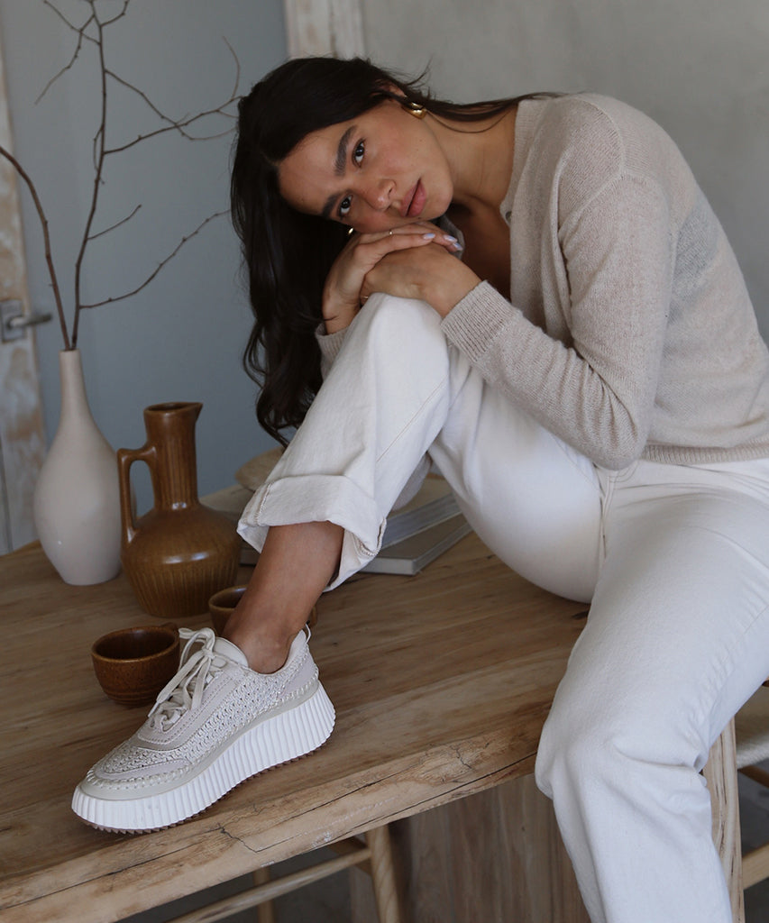 Dolen Sneakers in Sandstone Knit - Dolce Vita Women's Footwear | Dolce Vita