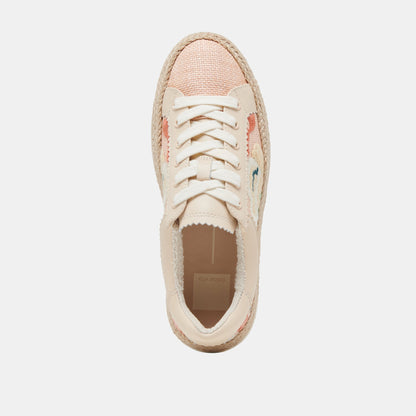 Azalia Pink Floral Raffia Sneakers | Dolce Vita