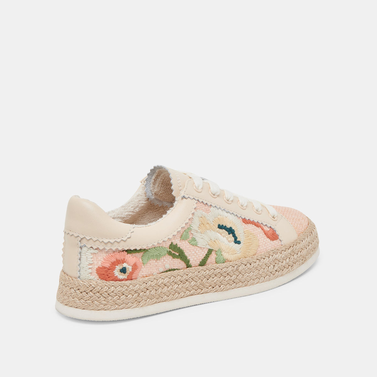 Azalia Pink Floral Raffia Sneakers | Dolce Vita