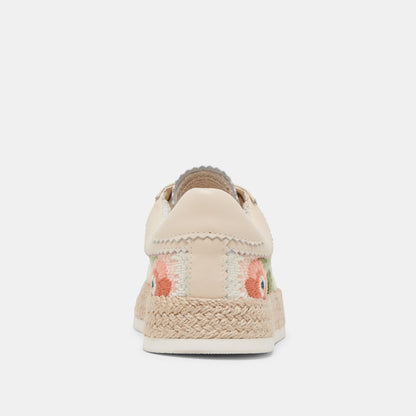 Azalia Pink Floral Raffia Sneakers | Dolce Vita