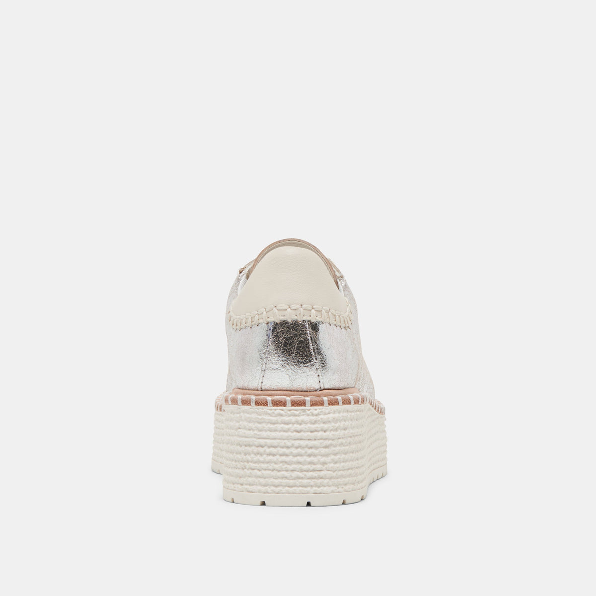 TWAIN SNEAKERS SILVER CRACKLED LEATHER | Dolce Vita