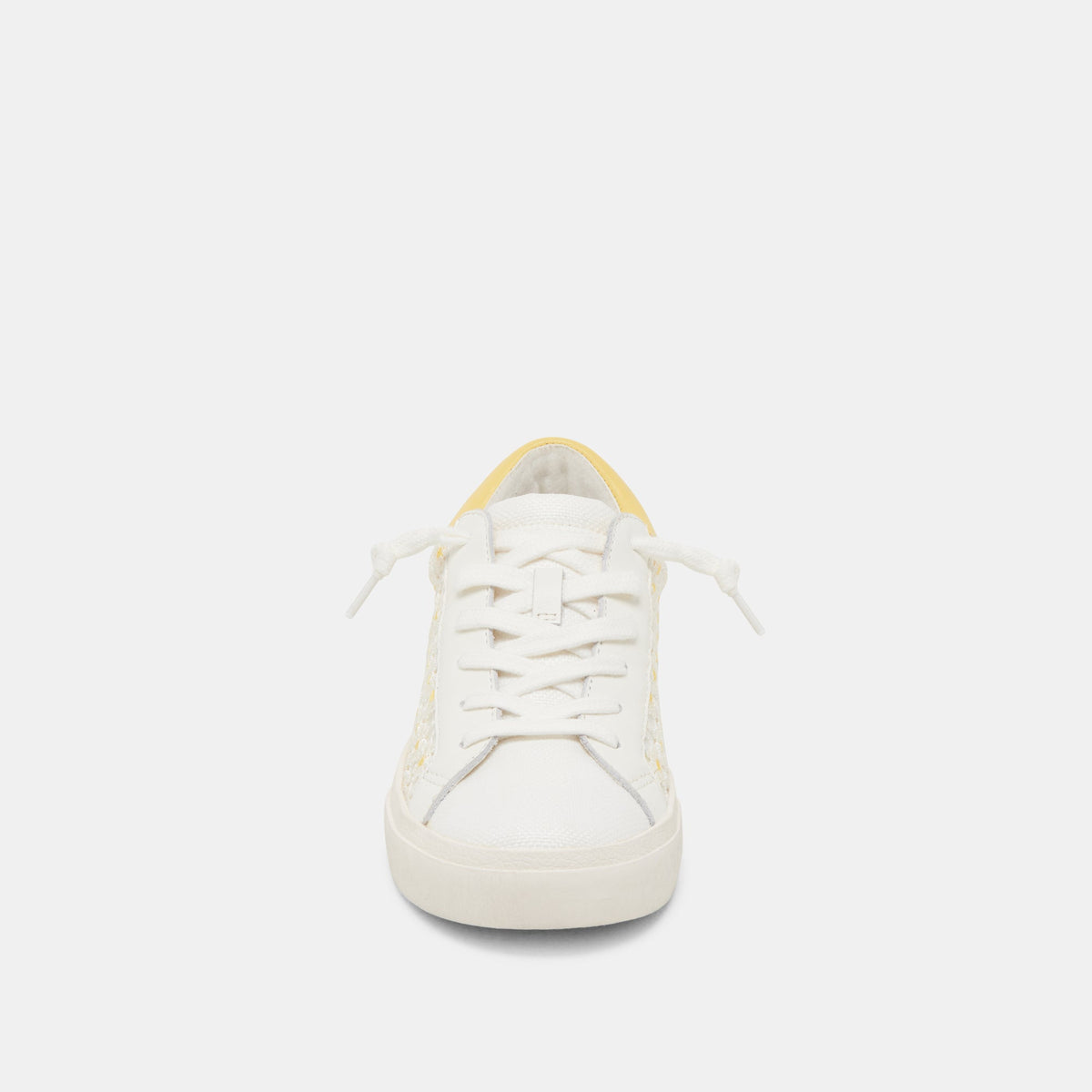 ZINA FLORAL SNEAKERS WHITE YELLOW FLORAL MESH | Dolce Vita