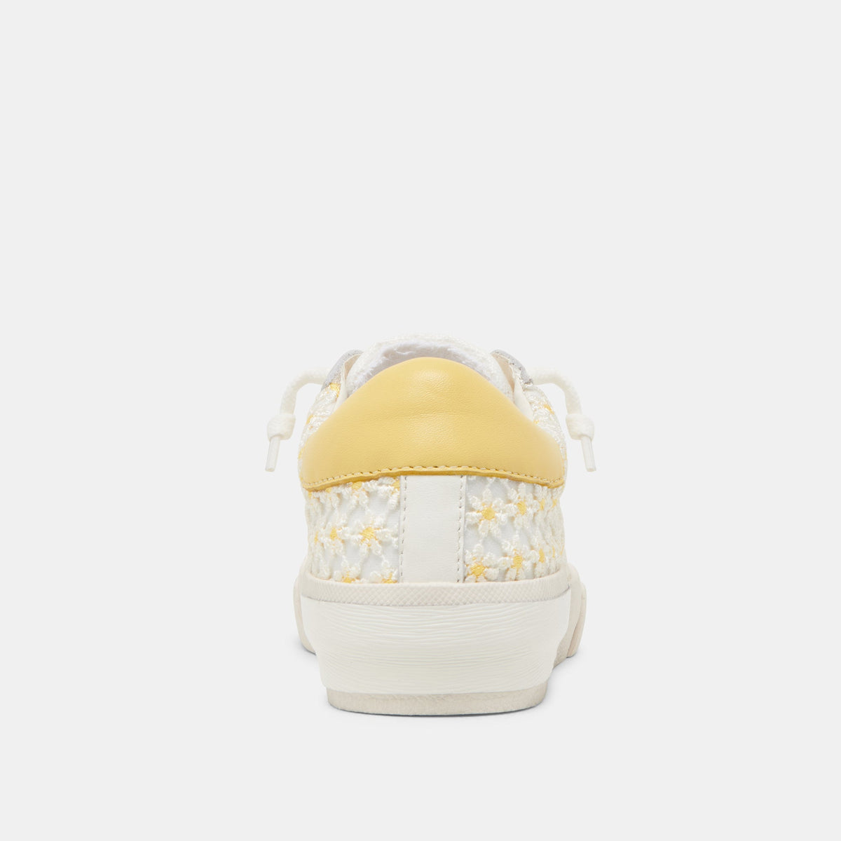 ZINA FLORAL SNEAKERS WHITE YELLOW FLORAL MESH | Dolce Vita
